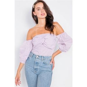 Price drop. Stripe off the shoulder blouse